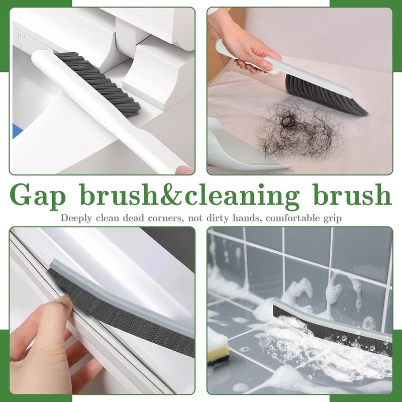 AONEZ 15pcs Crevice Cleaning Brush, Hard Bristle Scrub Brushes Tools, Multifunctional Grout Brush for Home, Bathroom, Ktichen, Window and Corners - Image 3